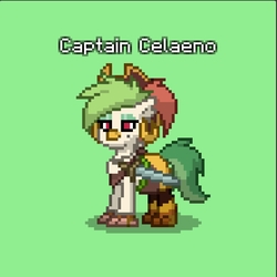 Size: 836x836 | Tagged: safe, artist:venombronypl, captain celaeno, pony, pony town, g4, my little pony: the movie, ponified