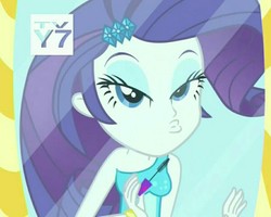 Size: 900x720 | Tagged: safe, screencap, rarity, equestria girls, g4, make up shake up, my little pony equestria girls: summertime shorts, duckface, kissy face, mirror, tv rating, tv-y7