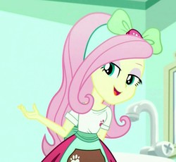 Size: 1175x1080 | Tagged: safe, screencap, fluttershy, equestria girls, g4, my little pony equestria girls: summertime shorts, pet project, bow, cropped, cute, female