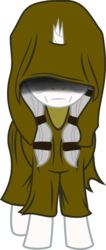 Size: 1930x4556 | Tagged: safe, artist:davidpinskton117, pony, unicorn, broken horn, cloak, clothes, crossover, horn, kreia, ponified, simple background, solo, star wars, star wars: knights of the old republic, transparent background