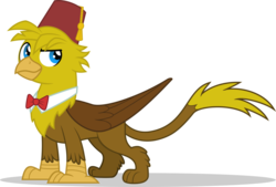 Size: 1024x694 | Tagged: safe, artist:mlp-trailgrazer, oc, oc only, oc:crural, griffon, art trade, blue eyes, doctor who, griffon oc, male, necktie, simple background, solo, transparent background