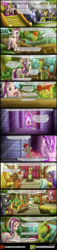 Size: 1200x5233 | Tagged: safe, artist:bonaxor, artist:caustizer, starlight glimmer, thorax, twilight sparkle, oc, oc:berzie, alicorn, changedling, changeling, pony, unicorn, comic:the greater flame, g4, comic, defying gravity, dialogue, engineer, euphemism, hard hat, king thorax, megaphone, plans, ponyville, portal, speech bubble, twilight sparkle (alicorn)