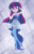 Size: 1024x1611 | Tagged: dead source, safe, artist:spectrapufuletika, twilight sparkle, human, equestria girls, g4, adorkable, beautiful, breasts, cleavage, clothes, cute, dress, feet, grin, nervous, nervous smile, smiling, toes, twiabetes