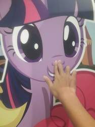 Size: 720x960 | Tagged: safe, twilight sparkle, human, g4, boop, cute, hand, irl, irl human, photo, smiling, stock vector