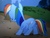 Size: 4032x3024 | Tagged: safe, screencap, rainbow dash, pegasus, pony, g4, griffon the brush off, my little pony: friendship is magic, butt, cropped, eyes closed, female, mare, plot, solo