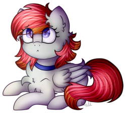 Size: 2165x1939 | Tagged: safe, artist:rooliarts, oc, oc only, oc:arian blaze, pony, chest fluff, collar, simple background, solo, transparent background
