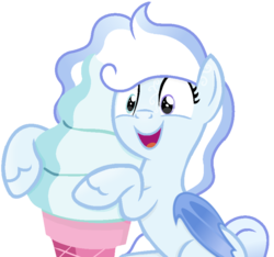 Size: 800x750 | Tagged: safe, artist:cirillaq, oc, oc only, oc:snowstorm, bat pony, pony, base used, female, food, ice cream, mare, simple background, solo, transparent background