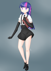 Size: 1600x2222 | Tagged: safe, artist:zoxriver503, twilight sparkle, human, g4, female, houseki no kuni, humanized, land of the lustrous, solo