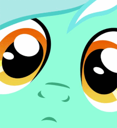 Size: 500x549 | Tagged: safe, edit, lyra heartstrings, pony, unicorn, g4, animated, close up series, close-up, extreme close-up, female, gif, it begins, mare, meme, meme origin, solo, stare