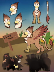 Size: 3274x4368 | Tagged: safe, artist:beardie, oc, oc only, griffon, griffon oc, reference sheet