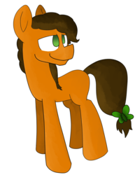Size: 1616x2098 | Tagged: safe, oc, oc only, oc:tempest winds, earth pony, pony, art, brown, commission, f-arts1, food, green, orange, solo