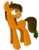 Size: 1616x2098 | Tagged: safe, oc, oc only, oc:tempest winds, earth pony, pony, art, brown, commission, f-arts1, food, green, orange, solo