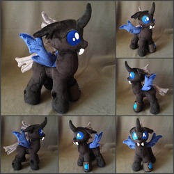 Size: 1500x1500 | Tagged: safe, artist:burgunzik, oc, oc only, changeling, irl, photo, pipbuck, plushie, solo