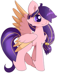 Size: 540x691 | Tagged: safe, artist:fluffleduckle, oc, oc only, pegasus, pony, solo