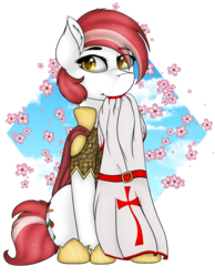 Size: 1937x2500 | Tagged: safe, artist:acidthead, oc, oc only, oc:mercy, pony, commission, cute, flower, simple background, solo, transparent background