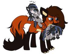 Size: 2875x2065 | Tagged: safe, artist:rivibaes, oc, oc:lixthewolf, bat wings, claws, foal, high res, lixder, parent:oc:lixthewolf, parent:oc:nightglider, parents:lixder, paws