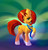 Size: 2556x2654 | Tagged: safe, artist:xbi, stellar flare, pony, unicorn, g4, chest fluff, coat markings, color porn, female, high res, looking at you, mare, raised hoof, socks (coat markings), solo