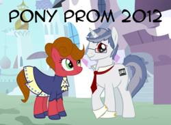 Size: 1091x800 | Tagged: safe, artist:theairgonaut, oc, oc only, oc:dr. x-ray, oc:pun, earth pony, pony, unicorn, ask pun, ask, clothes, dress, female, male, mare, stallion