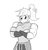 Size: 854x890 | Tagged: safe, artist:matchstickman, applejack, human, g4, applejacked, biceps, breasts, busty applejack, clothes, cosplay, costume, female, humanized, korra, looking at you, monochrome, muscles, ponytail, simple background, solo, the legend of korra, white background