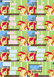 Size: 2564x3618 | Tagged: safe, artist:hakunohamikage, sunset shimmer, oc, oc:autumn shimmer, pony, unicorn, ask-princesssparkle, g4, ask, female, high res, hospital, mare, tumblr