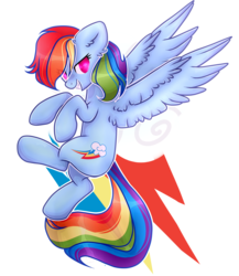 Size: 1613x1856 | Tagged: safe, artist:anisa-mlp222, rainbow dash, pegasus, pony, g4, backwards cutie mark, female, looking up, mare, simple background, transparent background