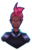 Size: 1024x1605 | Tagged: safe, artist:buffpapa, tempest shadow, human, g4, my little pony: the movie, armor, bust, dark skin, ear piercing, earring, eye scar, eyeshadow, female, humanized, jewelry, lipstick, makeup, piercing, scar, simple background, solo, transparent background