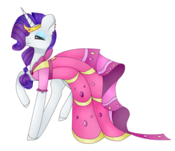 Size: 1000x862 | Tagged: safe, artist:princess-of-the-nigh, rarity, pony, unicorn, g4, clothes, dress, ear piercing, earring, eyeshadow, female, gala dress, jewelry, makeup, mare, piercing, regalia, simple background, solo, transparent background, unshorn fetlocks