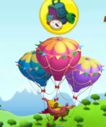 Size: 255x307 | Tagged: safe, gameloft, g4, my little pony: magic princess, airship, balloon, fortnite, group quest, group quests, hot air balloon, no pony