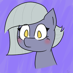 Size: 1000x1000 | Tagged: safe, artist:mrneo, limestone pie, earth pony, pony, g4, blushing, bust, female, mare, solo