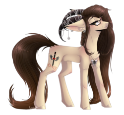 Size: 1062x984 | Tagged: safe, artist:monogy, oc, oc only, oc:alina, earth pony, pony, female, horns, mare, simple background, solo, transparent background