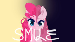 Size: 1280x720 | Tagged: safe, artist:clefficia, pinkie pie, earth pony, pony, two sided posters, g4, crying, female, mare, pinkamena diane pie, solo, split screen