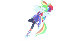 Size: 1920x1080 | Tagged: safe, artist:php77, editor:php77, rainbow dash, equestria girls, equestria girls specials, g4, my little pony equestria girls: better together, my little pony equestria girls: forgotten friendship, female, ponied up, simple background, solo, transparent background