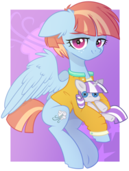 Size: 946x1258 | Tagged: safe, artist:astralblues, twilight velvet, windy whistles, pegasus, pony, g4, button eyes, female, freckles, infidelity, lesbian, looking at you, mare, plushie, ship:velvetwhistles, shipping, simple background, smiling, solo, transparent background