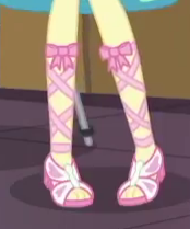 Size: 174x209 | Tagged: safe, screencap, fluttershy, equestria girls, g4, my little pony equestria girls: better together, outtakes (episode), cropped, legs, pictures of legs, sandals