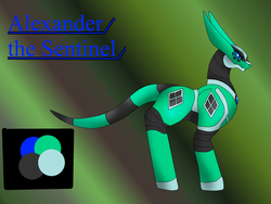Size: 2560x1920 | Tagged: safe, artist:pd123sonic, oc, oc only, oc:alexander, reference sheet, sentinel, solo