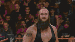 Size: 600x338 | Tagged: safe, edit, edited screencap, screencap, queen chrysalis, changeling, changeling queen, human, g4, to where and back again, animated, braun strowman, chrysalis encounters heroes, female, former queen chrysalis, gif, irl, meme, photo, wrestler, wwe