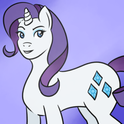 Size: 1800x1800 | Tagged: safe, artist:dustyfeathers, rarity, pony, unicorn, g4, ambiguous facial structure, female, simple background, solo