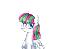 Size: 4000x3000 | Tagged: safe, artist:kiwiking-mlp, blossomforth, pegasus, pony, g4, female, simple background, solo, transparent background