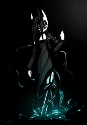 Size: 2656x3800 | Tagged: safe, artist:tenenbris, oc, oc only, oc:culpa, unicorn, semi-anthro, female, high res, signature, solo