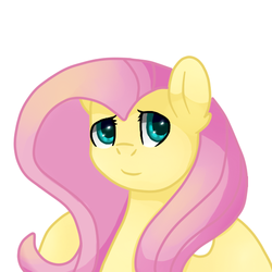 Size: 512x512 | Tagged: safe, artist:ottcat23, fluttershy, pony, g4, female, mare, simple background, solo, white background