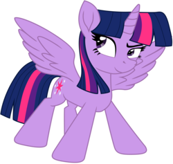 Size: 4690x4448 | Tagged: safe, artist:ejlightning007arts, twilight sparkle, alicorn, pony, g4, absurd resolution, female, simple background, solo, transparent background, twilight sparkle (alicorn), vector, wings