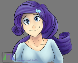 Size: 3000x2424 | Tagged: safe, artist:the-acolyte-artist, rarity, human, equestria girls, g4, beautiful, cartoony, cute, female, high res, human coloration, humanized, looking at you, raribetes, smiling, solo