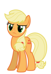 Size: 4839x7000 | Tagged: safe, artist:estories, applejack, earth pony, pony, g4, absurd resolution, female, hatless, mare, missing accessory, simple background, solo, transparent background, vector