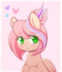 Size: 2271x2649 | Tagged: safe, artist:fluffymaiden, oc, oc only, oc:sweet skies, pony, blushing, high res, solo