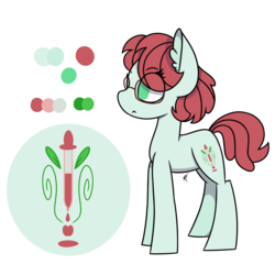 Size: 5511x5511 | Tagged: safe, artist:rainelathepegasus00, oc, oc only, oc:paula red, earth pony, pony, absurd resolution, female, filly, glasses, magical lesbian spawn, next generation, offspring, parent:applejack, parent:coloratura, parents:rarajack, reference sheet, simple background, solo, white background