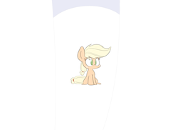 Size: 2200x1600 | Tagged: safe, artist:heir-of-rick, applejack, earth pony, pony, daily apple pony, g4, female, hidden cane, mare, missing accessory, simple background, sitting, solo, white background