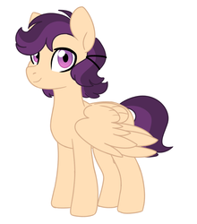 Size: 1393x1582 | Tagged: safe, artist:darlyjay, oc, oc only, oc:arhey, pegasus, pony, male, offspring, parent:rumble, parent:scootaloo, parents:rumbloo, simple background, solo, stallion, white background