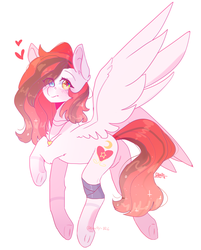 Size: 1600x1992 | Tagged: safe, artist:erinartista, pegasus, pony, female, fusion, mare, simple background, solo, white background