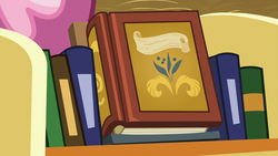 Size: 1920x1080 | Tagged: safe, screencap, cheerilee, earth pony, pony, a flurry of emotions, g4, 1080p, ambiguous gender, book, bookshelf, ponyville fables and stables, solo