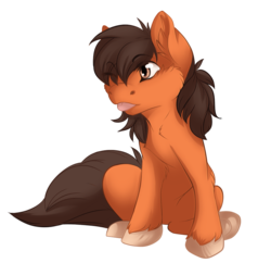 Size: 828x803 | Tagged: safe, artist:requiem♥, oc, oc only, pony, cheek fluff, ear fluff, simple background, solo, tongue out, transparent background